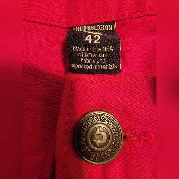 TRUE RELIGION NWOT Men's Jeans, RICKY Relaxed Straight Size, 42 NWOT - Picture 4 of 6